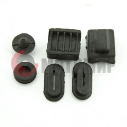 Набор резиновых деталей бардачка Иж (6шт) Набор резиновых деталей бардачка Иж (6шт)